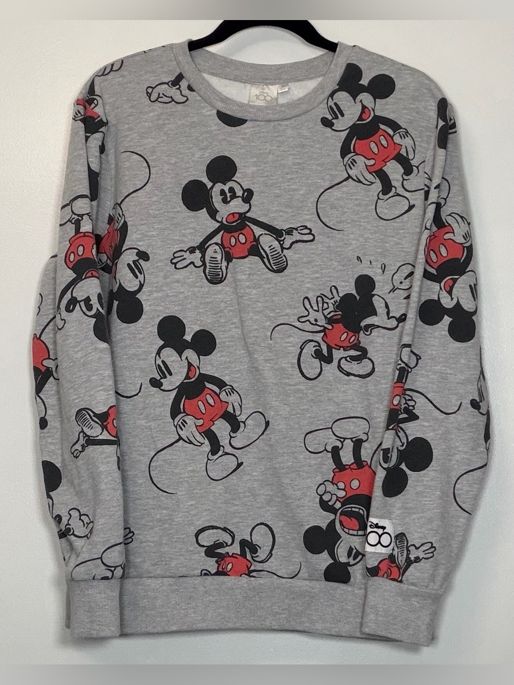 Disney Grey Sweatshirt with Black Graphic Detail